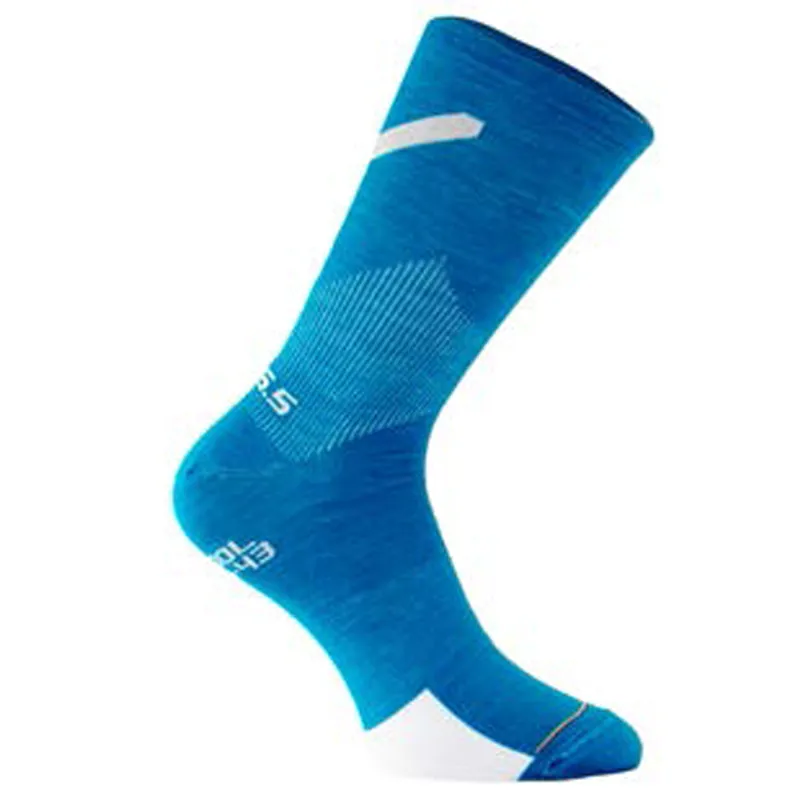 Q36.5 Plus Socks : Merino Wool / Silk : Azzurro / Blue