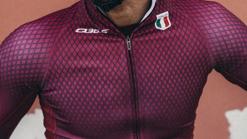Q36.5 Made in Italy R2 Long Sleeve Cycling Jersey : SIENA RED-3