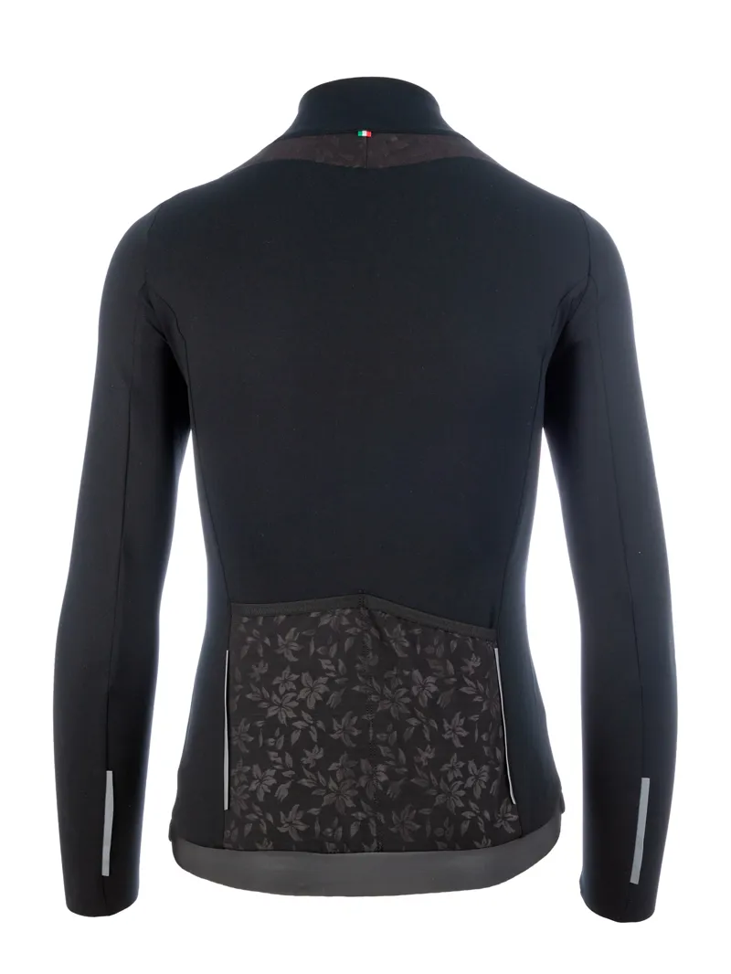 Q36.5 Womens Hybrid Air Long Sleeve Cycling Jersey : BLACK-1
