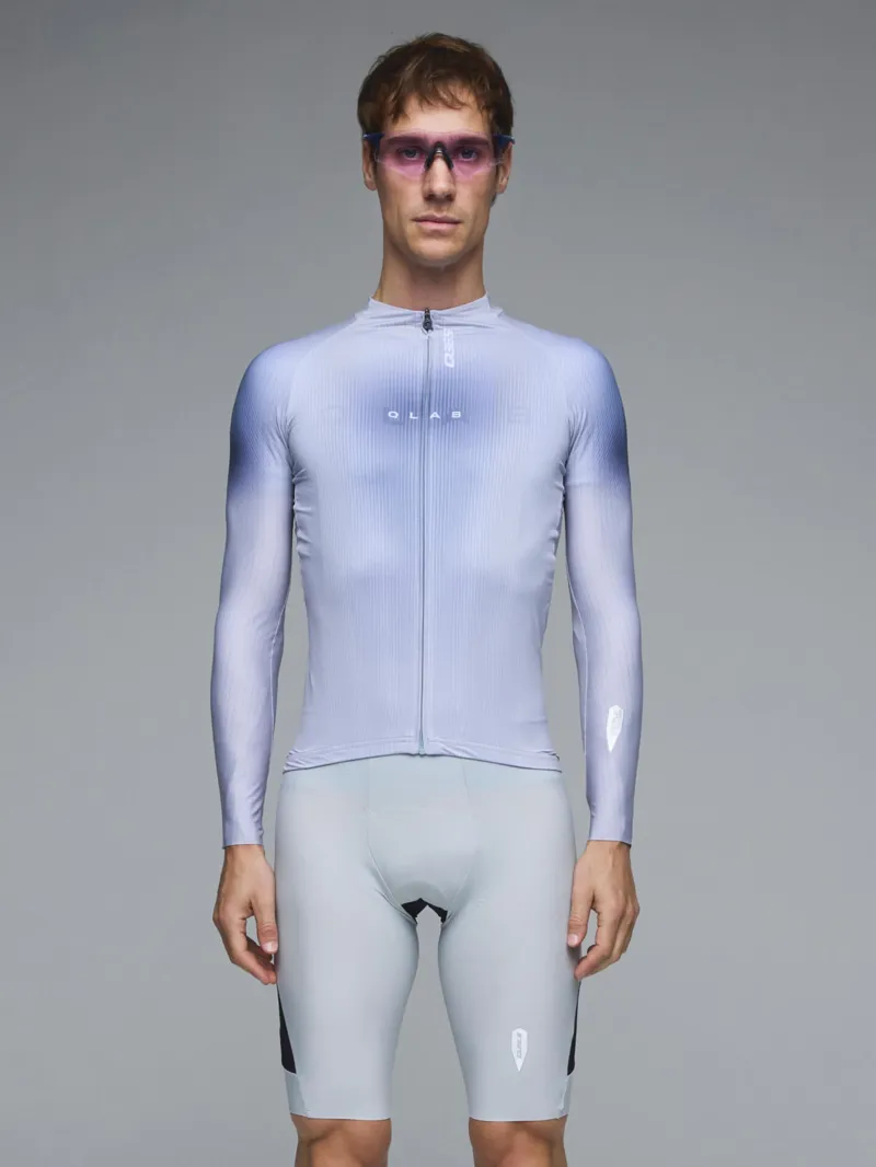 Q36.5 Gregarius Hybrid Light QLAB Long Sleeve Jersey : Ice Grey-2