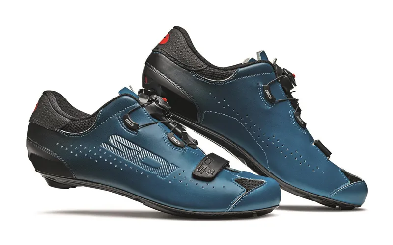 Sidi Sixty Road Cycling Shoes : Petrol Blue / Black