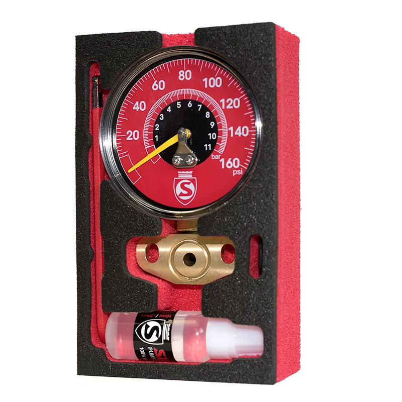 Silca Super Pista Replacement Gauge Kit : Red : HIGH Pressure