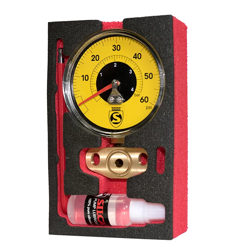 Silca Super Pista Replacement Gauge Kit Yellow LOW Pressure