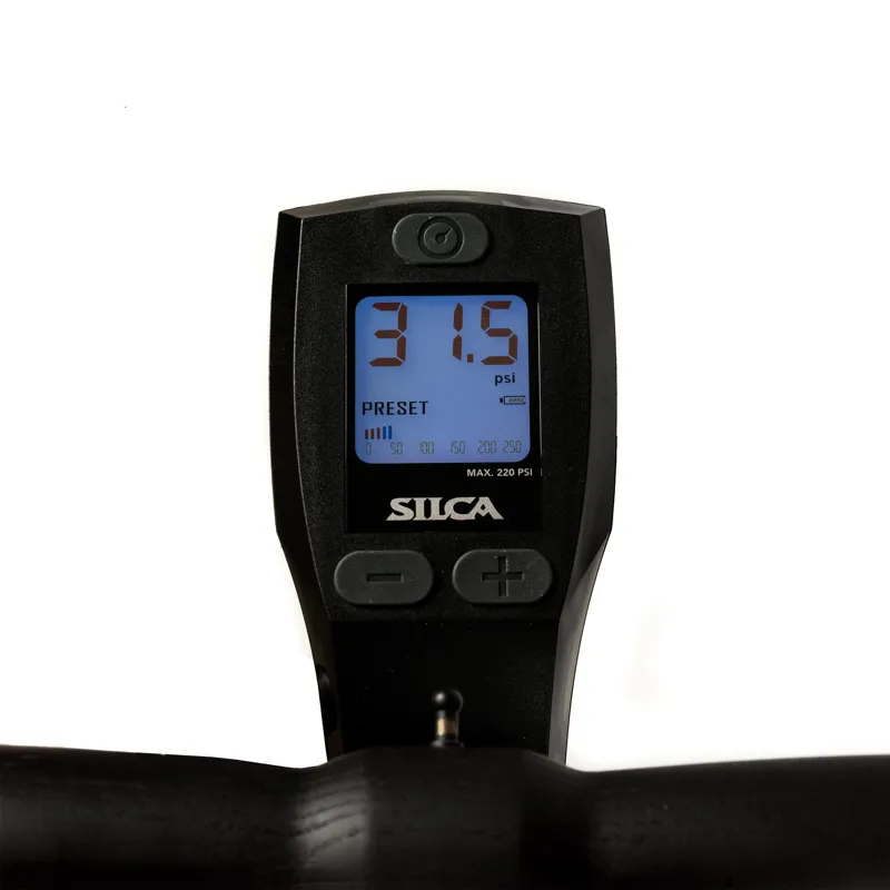 Silca SuperPista Digital Floor Pump : Black-6