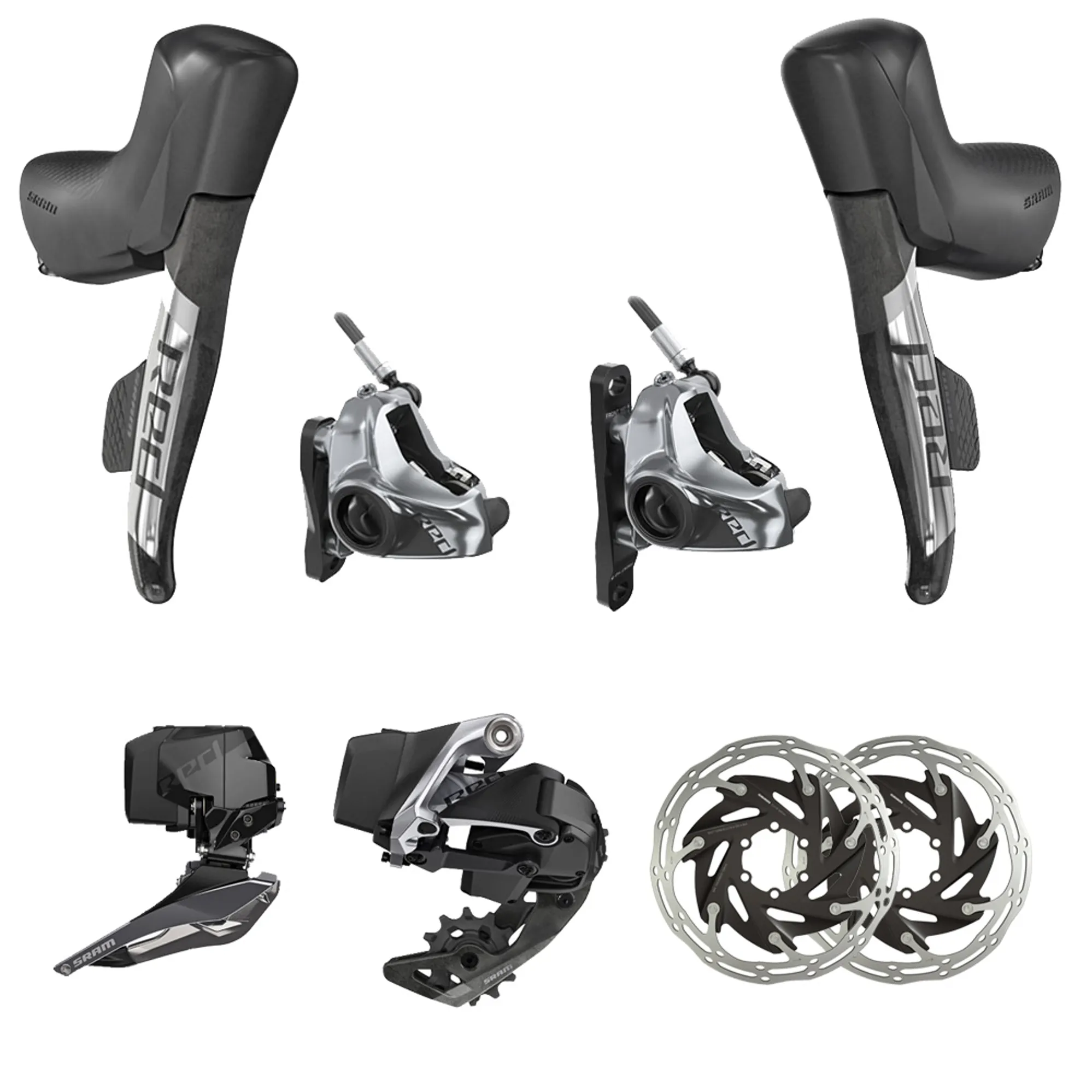 Sram Red eTap AXS 2x12 Electronic Flat Mount HRD Disc Groupset