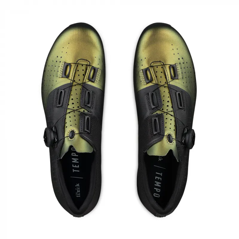 Fizik R4 Tempo Overcurve Road Cycling Shoes : Iridescent Green / Black-1