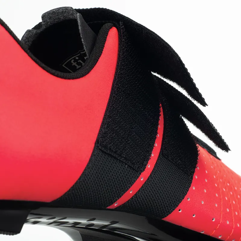 Fizik R5 Tempo Powerstrap Road Cycling Shoes : Coral / Black-4