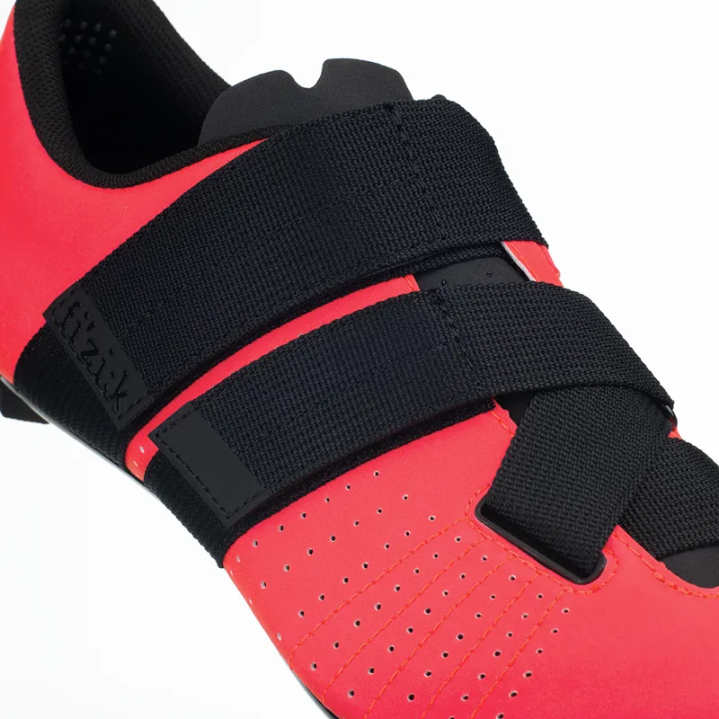 Fizik R5 Tempo Powerstrap Road Cycling Shoes : Coral / Black-3