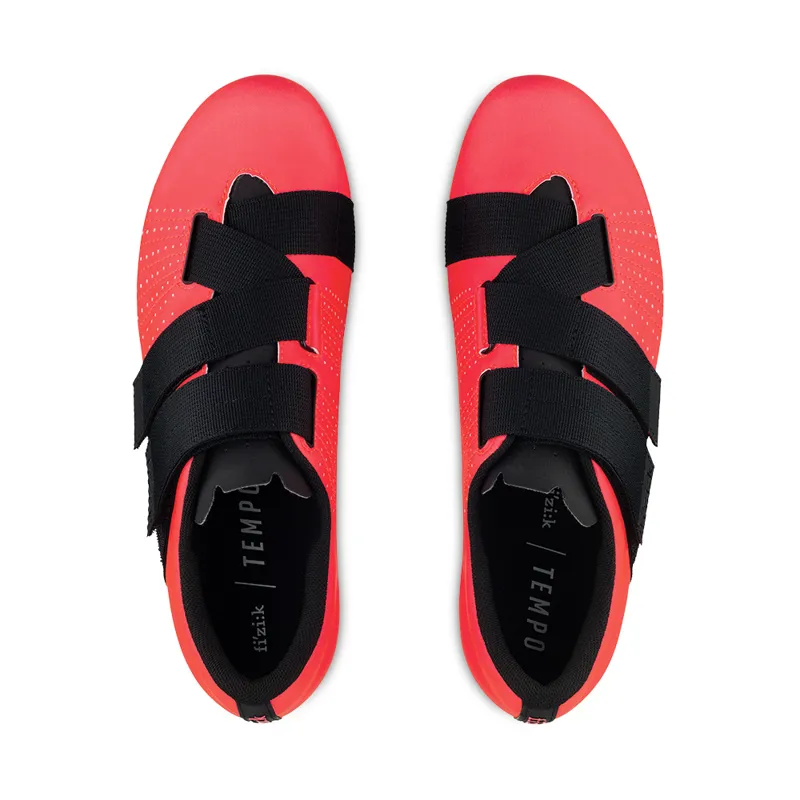 Fizik R5 Tempo Powerstrap Road Cycling Shoes : Coral / Black-1