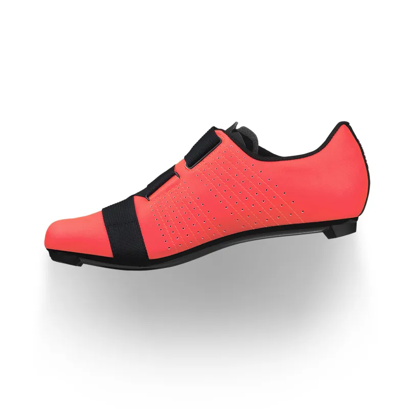 Fizik R5 Tempo Powerstrap Road Cycling Shoes : Coral / Black-2