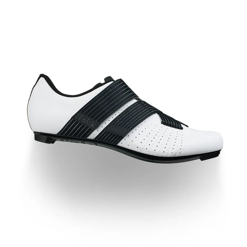Fizik R5 Tempo Powerstrap Road Cycling Shoes : White / Black