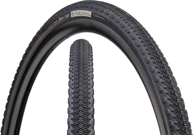 Teravail CANNONBALL Light and Supple TLR Gravel Tyres : 700C : BLACK