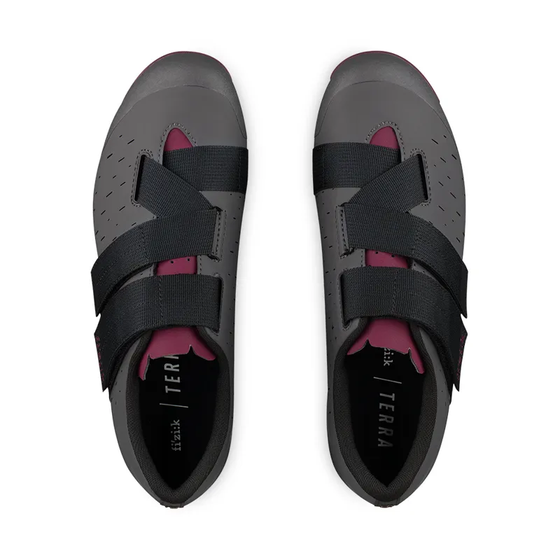 Fizik X4 TERRA Powerstrap Gravel / Adventure Shoes: Anthracite / Grape-1