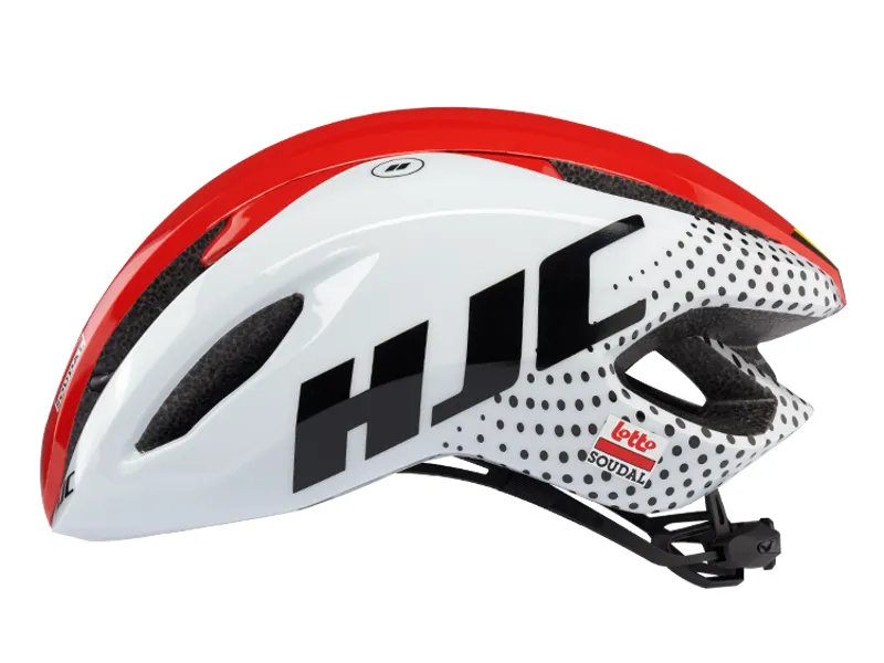 HJC VALECO Road Cycling Helmet : LOTTO SOUDAL Red and White
