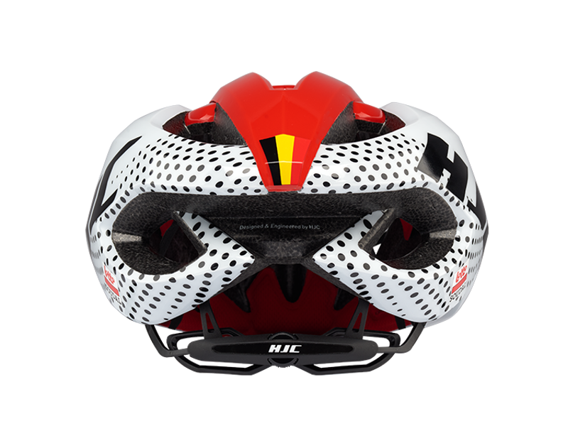HJC VALECO Road Cycling Helmet : LOTTO SOUDAL Red and White-2