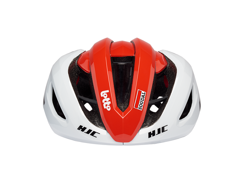 HJC VALECO Road Cycling Helmet : LOTTO SOUDAL Red and White-3