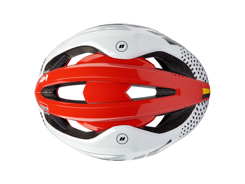 HJC VALECO Road Cycling Helmet : LOTTO SOUDAL Red and White-4