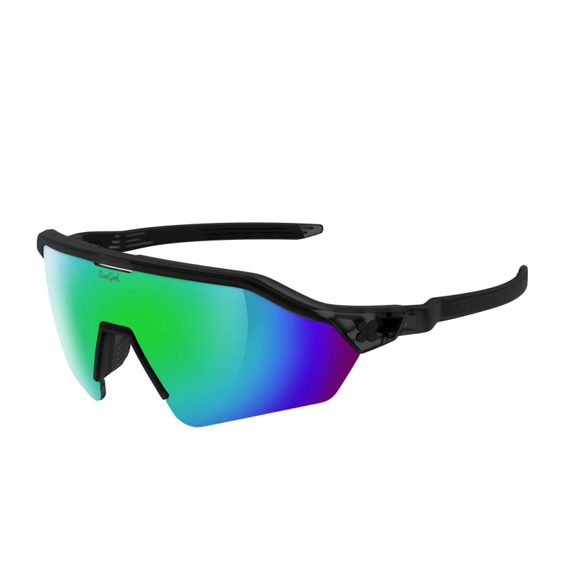 SunGod VELANS 2 Sunglasses : Phantom Black frame with 8KO Green Lens-1