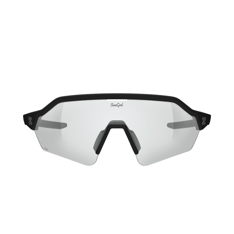 SunGod VELANS 2 Sunglasses: Matte Black Frame with 8KO IRIS Smoke Lens-2