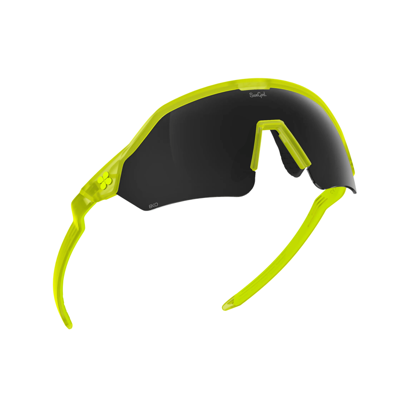 SunGod VELANS 2 Sunglasses : Aurora Yellow frame with 8KO Smoke lens.
