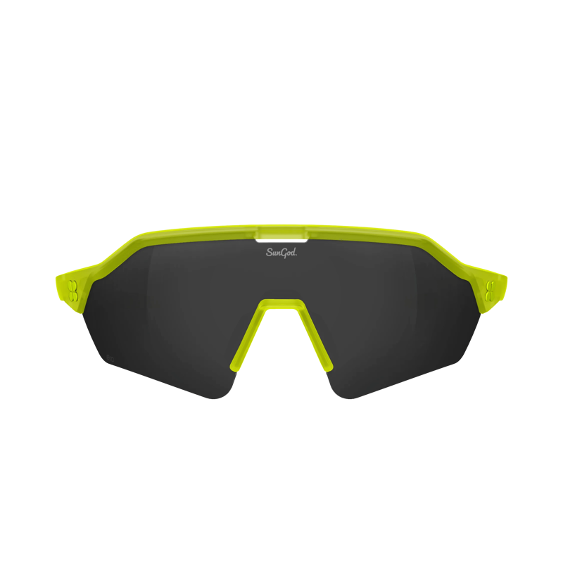 SunGod VELANS 2 Sunglasses : Aurora Yellow frame with 8KO Smoke lens.-2