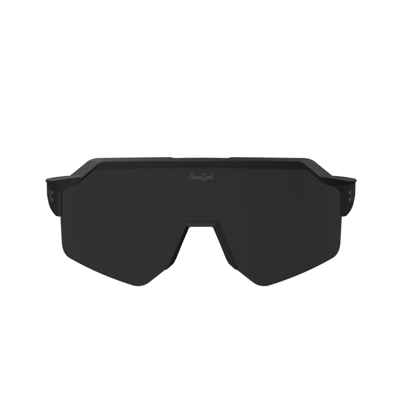 SunGod Vulcans FF Sunglasses : Matte Black with 8KO Smoke Lens-5