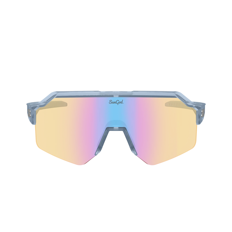 SunGod VULCANS FF Sunglasses : Glacier Blue with 8KO IRIS HV Blue Lens-4