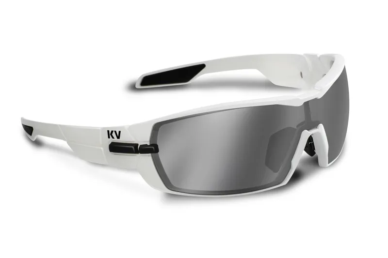 Koo OPEN Sunglasses: White with Smoke Mirror Lens
