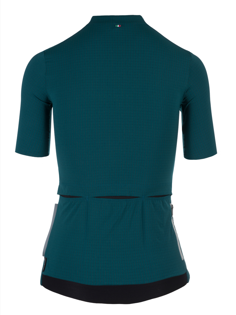 Q36.5 Womens Pinstripe PRO Short Sleeve Jersey : AUSTRALIAN GREEN-1