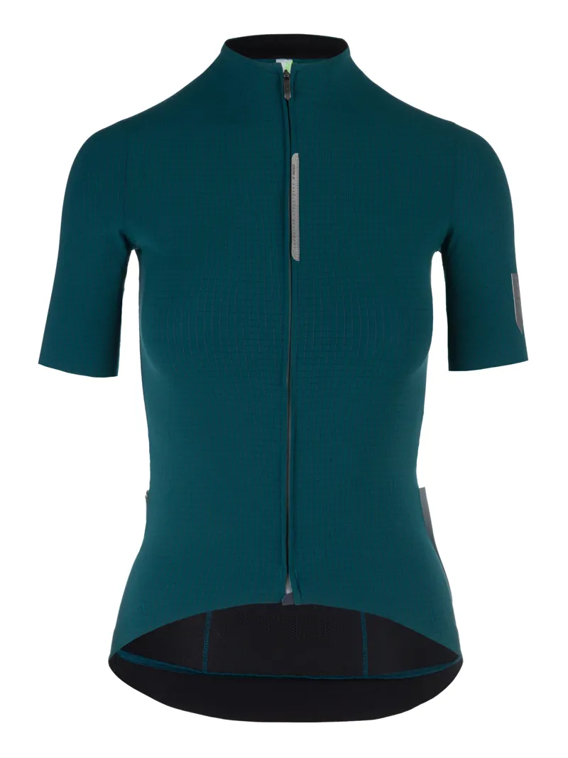 Q36.5 Womens Pinstripe PRO Short Sleeve Jersey : AUSTRALIAN GREEN