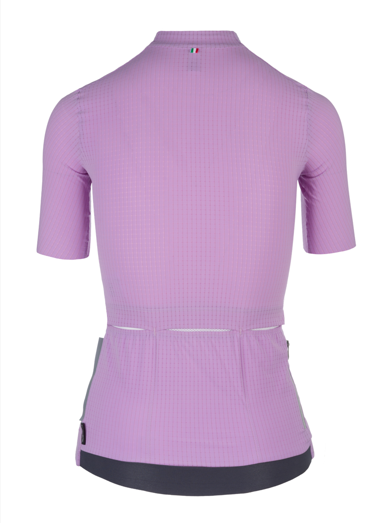Q36.5 Womens Pinstripe PRO Short Sleeve Cycling Jersey : LILAC-1