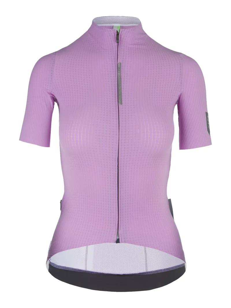Q36.5 Womens Pinstripe PRO Short Sleeve Cycling Jersey : LILAC