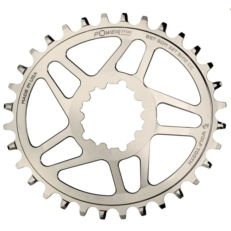 Wolf Tooth Elliptical eeWings/SRAM/Shim Direct Mount Chainring Silver