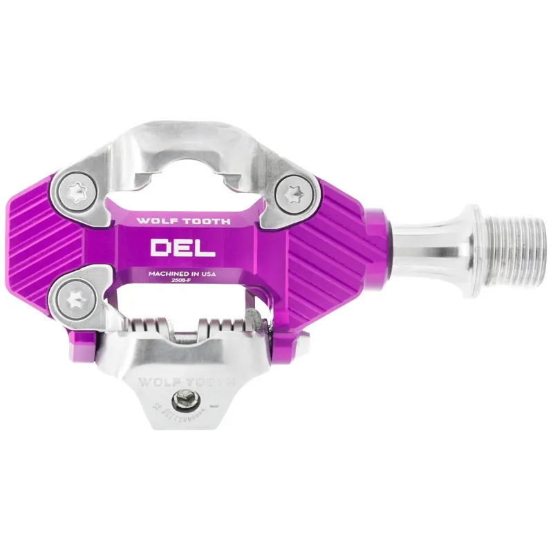 Wolf Tooth DEL Gravel Clipless Pedal in Ultraviolet Purple-1