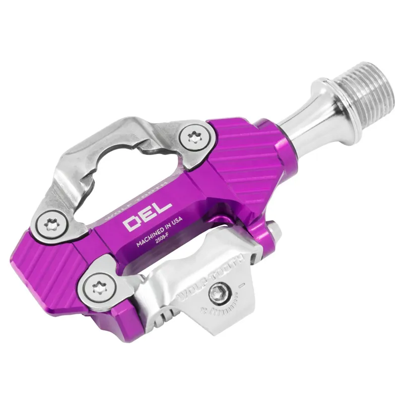 Wolf Tooth DEL Gravel Clipless Pedal in Ultraviolet Purple