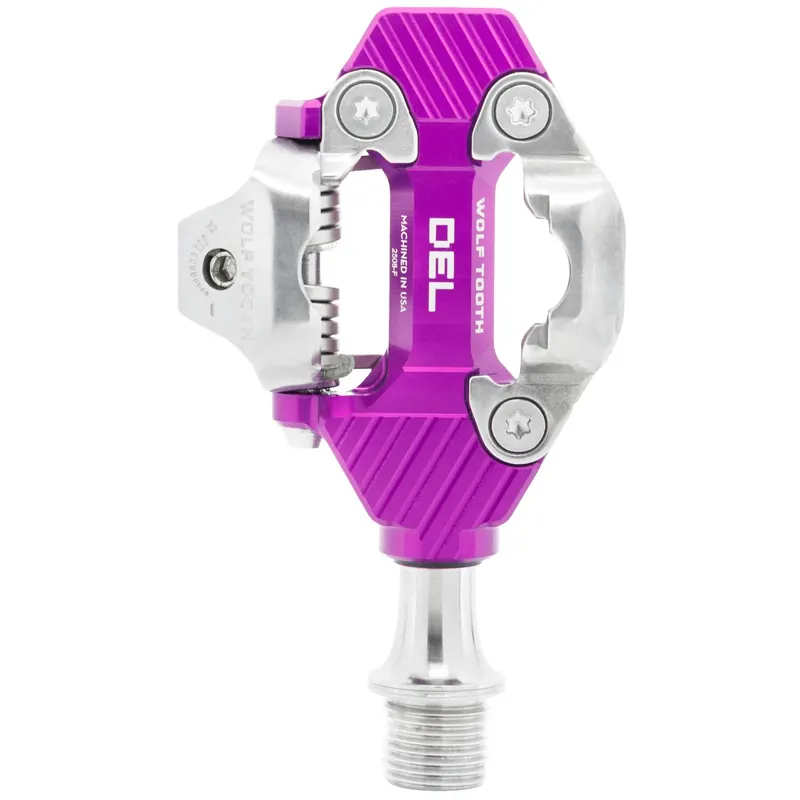 Wolf Tooth DEL Gravel Clipless Pedal in Ultraviolet Purple-2