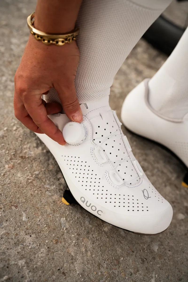 Quoc MOTION Road Cycling Shoes : WHITE-5
