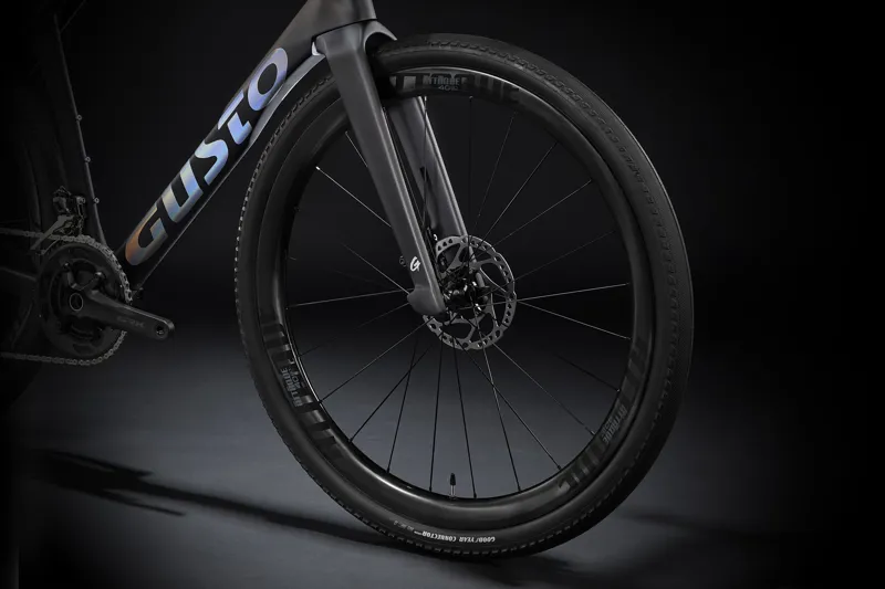Gusto GTG SPORT TE Gravel Bike : Jet Black-2