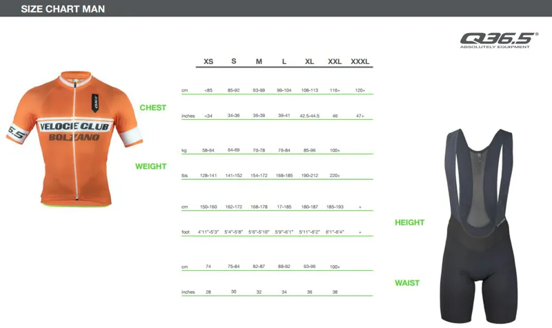 L1 Size Chart