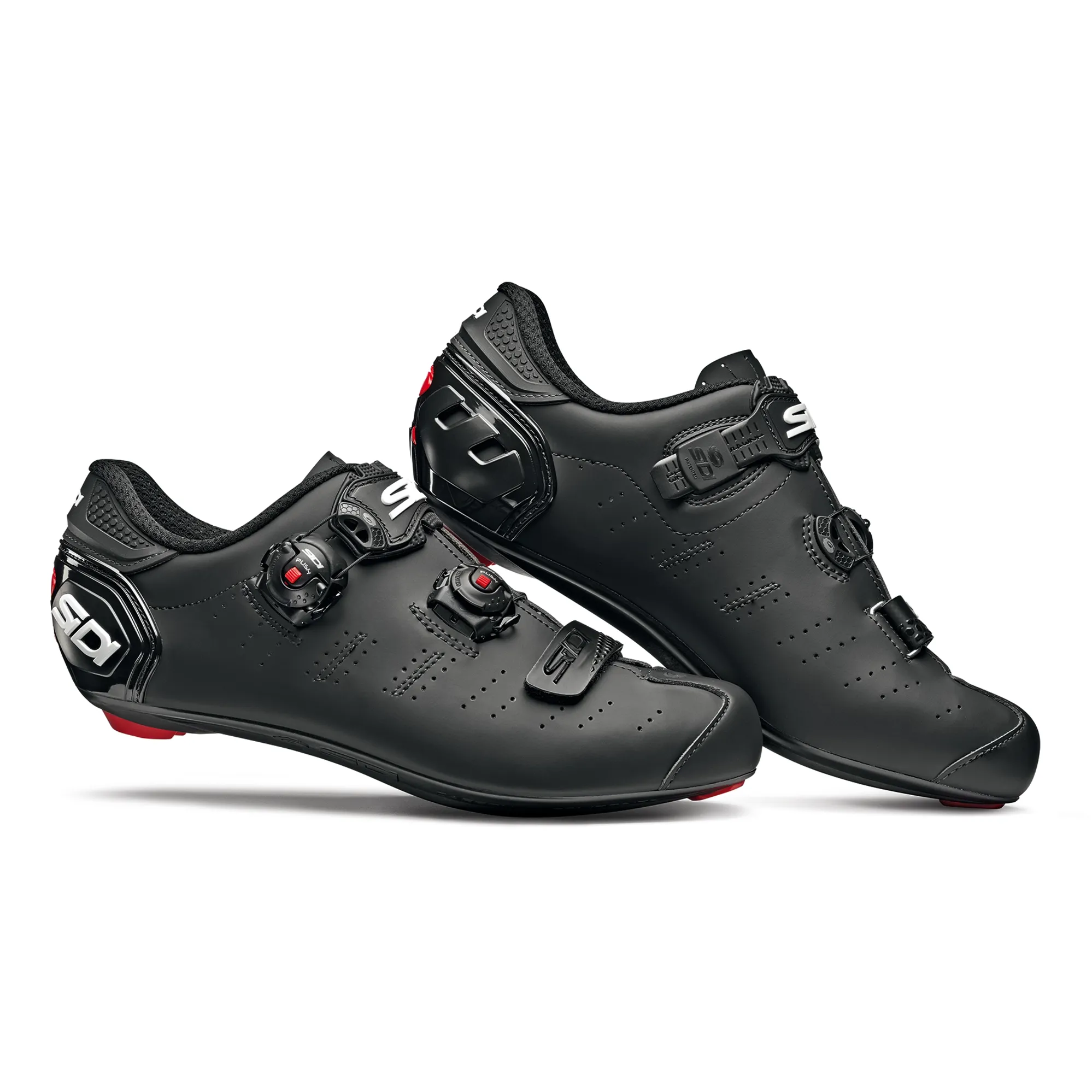 Sidi ERGO MEGA Wide Fit Road Cycling Shoes Matt Black
