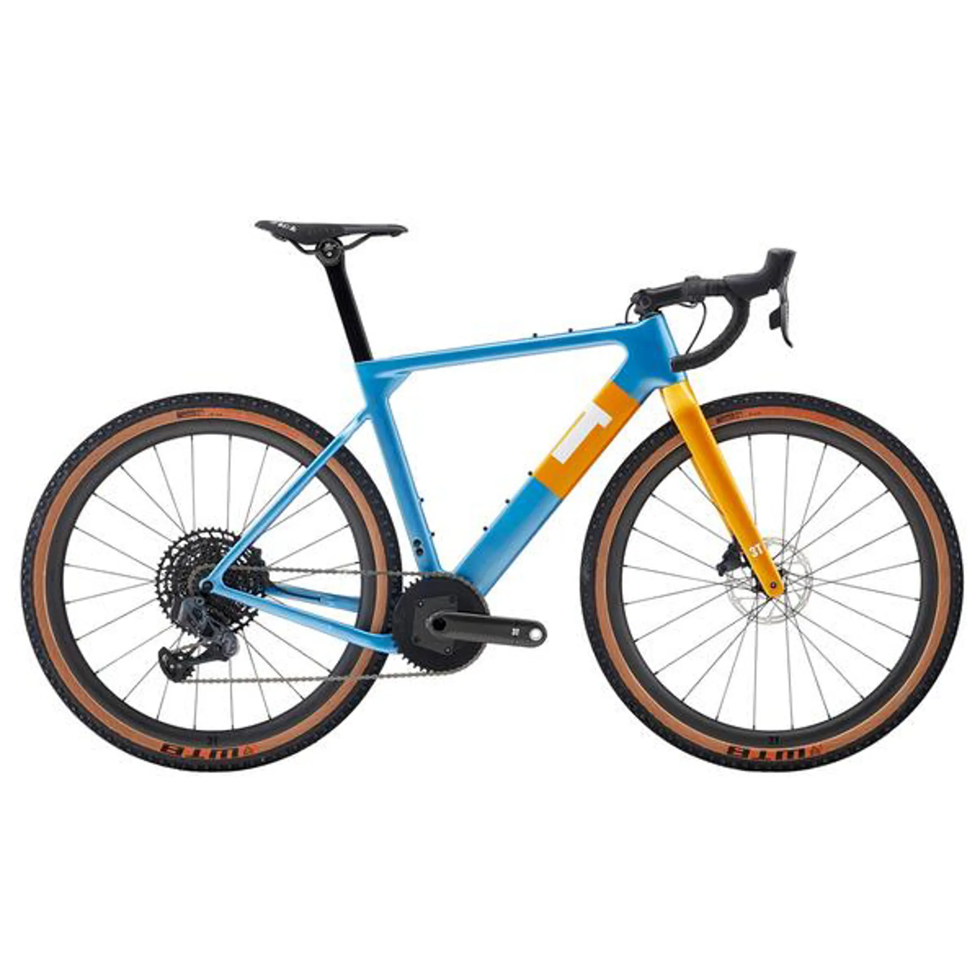 3T Exploro Team Gravel Bike with Sram Eagle eTap Blue/Orange