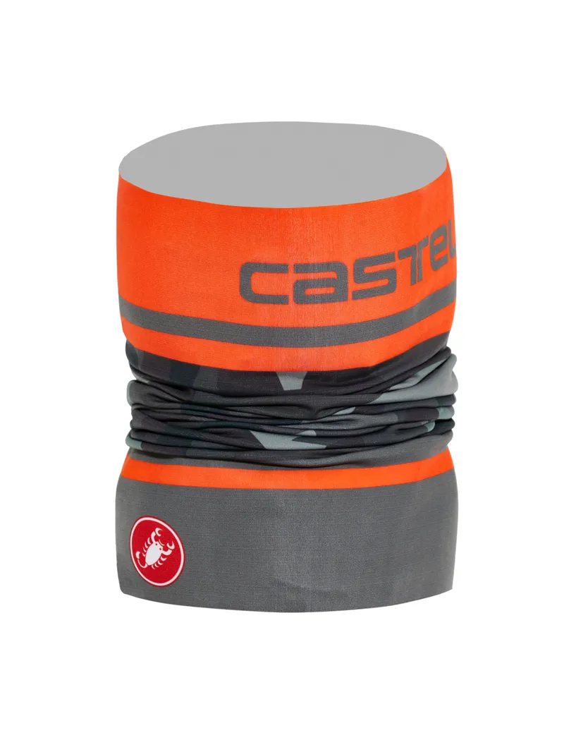 Castelli Arrivo 3 Thermo Head Thingy : Grey / CAMO / Orange