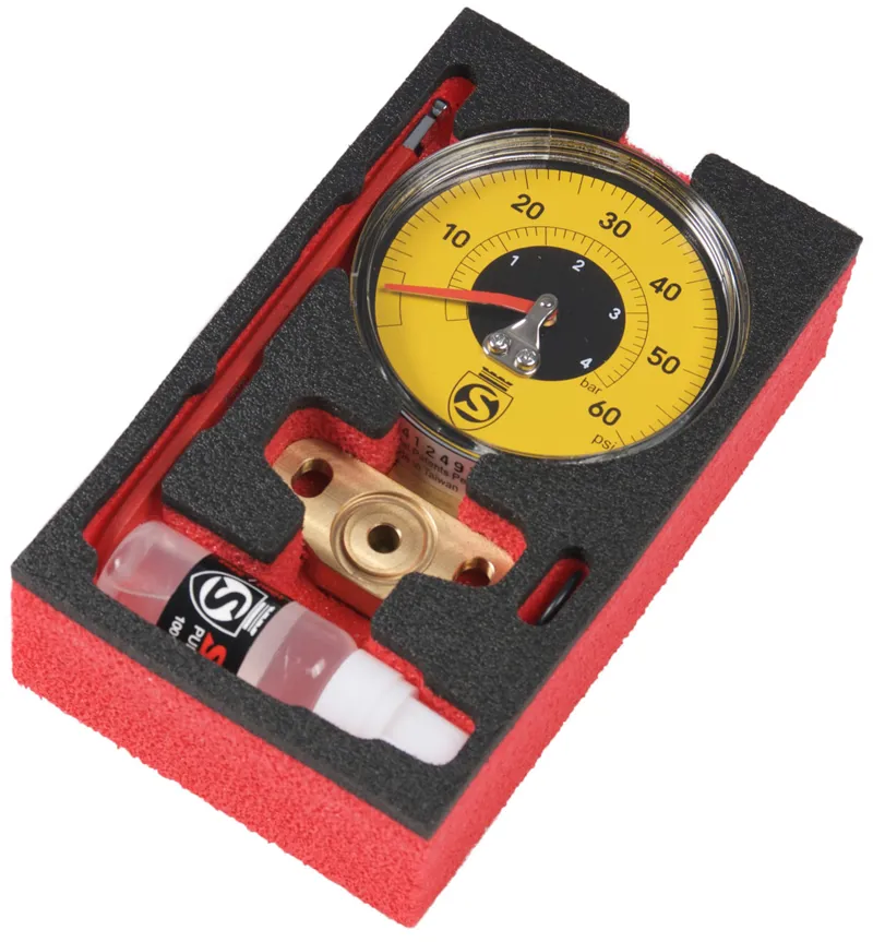 Silca Super Pista Replacement Gauge Kit : Yellow : LOW Pressure-1