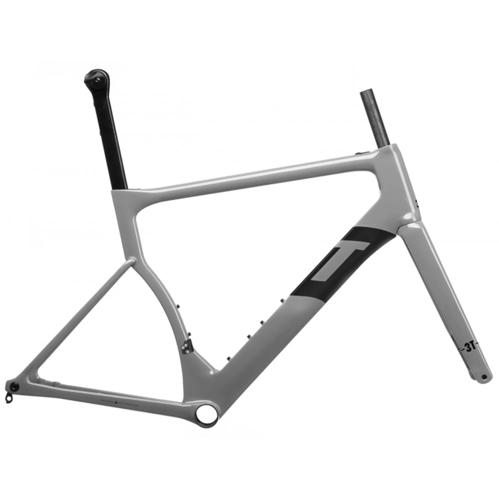 3T Strada DUE Aero Carbon Disc-Brake Road Frame Set Grey