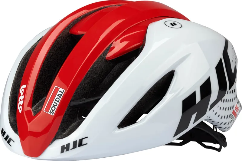 HJC VALECO Road Cycling Helmet : LOTTO SOUDAL Red and White-1