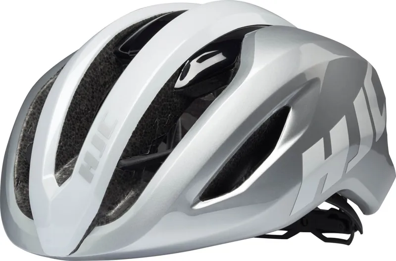 HJC VALECO Road Cycling Helmet : Gloss Silver / White-1