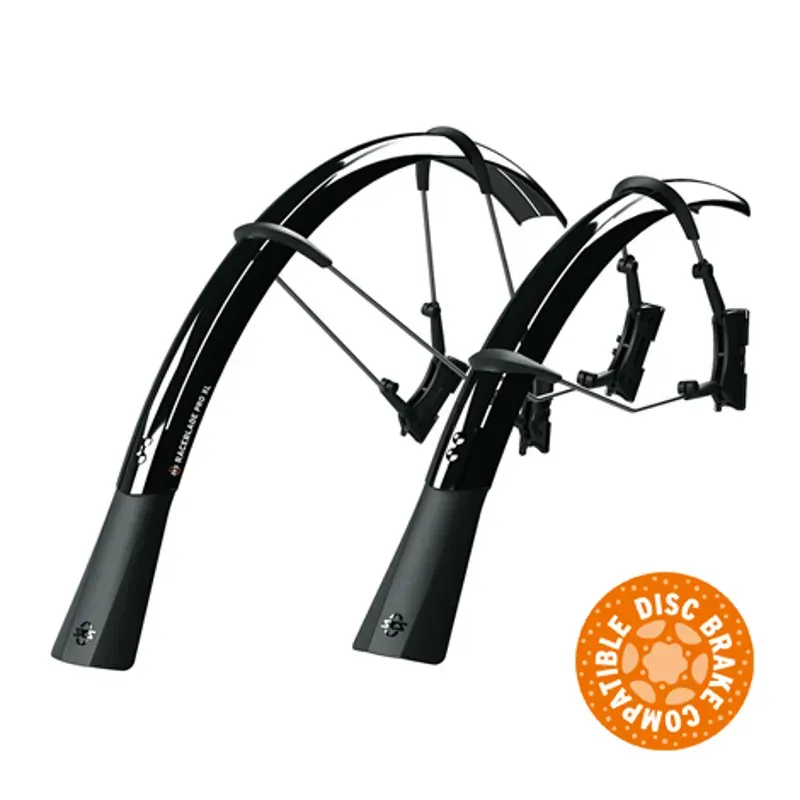 SKS Raceblade Pro XL Road Bike Clip On Mudguard Set : Black-1