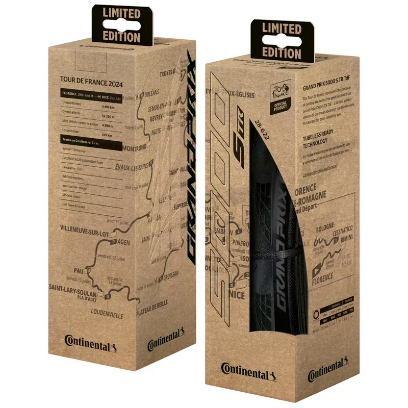 Continental Grand Prix 5000s TR Tour De France Tyre : Stealth Black