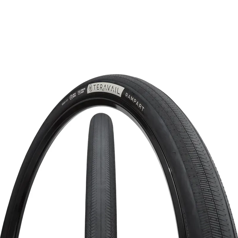Teravail RAMPART Light and Supple TLR All-Road Tyres : 700C : BLACK