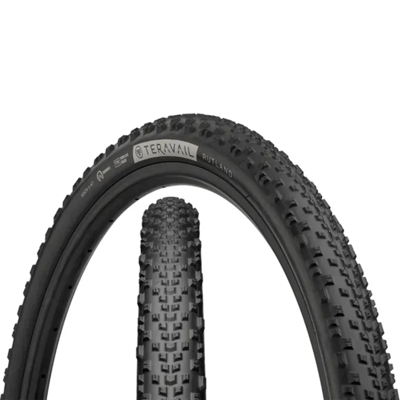 Teravail RUTLAND Light and Supple TLR Gravel Tyres : 650B : BLACK